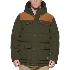 Levi’s® Men's Quilted Four Pocket Parka Hoody Jacket