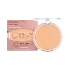 Mineral Fusion Pressed Powder Foundation, Fair Skin Age Defying Foundation Makeup with Matte Finish, 0.32 Oz