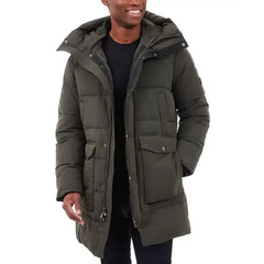 Men's Heavyweight Hooded Long Puffer Coat