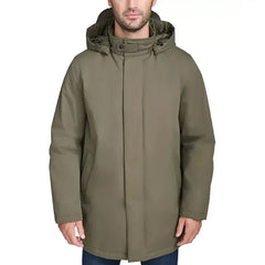 Men's Rain Coat with Removable Hood
