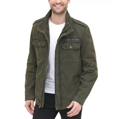 Men's Cotton Zip-Front Jacket