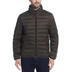 Men's Packable Neck Pillow Zip-Front Quilted Jacket