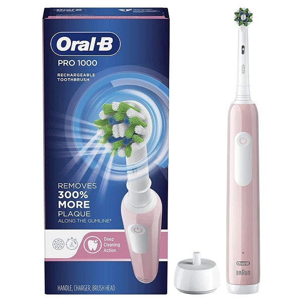 Oral-B Toothbrush Pro 1000 Rechargeable Electric - Pink