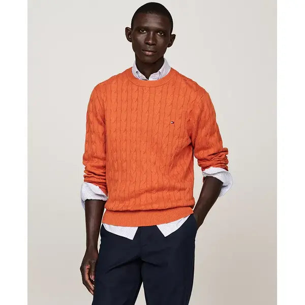 Men's Classic Cable Crewneck Sweater