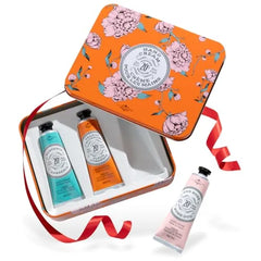 La Chatelaine French Hand Cream Trio Gift Set – Travel Size Tin with 20% Organic Shea Butter – Nourishing Hand Care for Women & Men