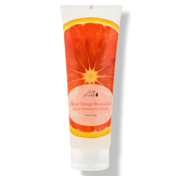 100% PURE Gel Natural Foaming & Hydrating Body Wash - Deeply Moisturizing Gentle Soap Cleanser for All Skin Types, Even Sensitive - Gluten-Free - 8 Fl Oz