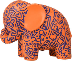 Kakizzy Elephant Statue, African Animal Decor, Wooden Elephant Gift for Women, Boho Decor for Living Room, Shelf, Office