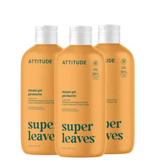 ATTITUDE Body Wash, EWG Verified Shower Gel, Dermatologically Tested, Plant and Mineral-Based, Vegan Personal Care Products - 16 Fl Oz