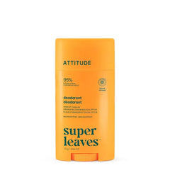 ATTITUDE Aluminum Free Deodorant, Natural Origin Ingredients, EWG Verified, Odor Control With Baking Soda, Twist & Glide, Dermatologically Tested, Vegan - 2.64 Oz