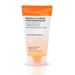 Carbon Theory Face Cleansing Gel 150ml – Target Solution Facial Wash for Acne-Prone, Oily, Bumpy, and Dull Skin, Anti-Breakout, Niacinamide, Salicylic Acid, Vitamin C & Caffeine