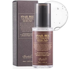 BENTON Snail Bee Ultimate Serum Plus 35ml (1.18 fl.oz.) Snail Secretion Filtrate, Bee Venom, Tea Tree Leaf Water Contained Skin Nourishing & Soothing Facial Serum for Sensitive, Dry Skin