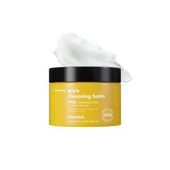 Hanskin Pore Cleansing Balm Korean Melting Balm Cleanser, Gentle Makeup Remover for Oily & Combination Skin Solid to Oil Cleanser with BHA & Nourishing Oils K Beauty