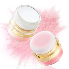 FOCALLURE Shimmer Highlighter Powder, Face & Body Highlighter Illuminator, Brightening Makeup with Powder Puff, Give your a Sparkle Glow Finish