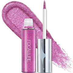 FOCALLURE Unearthing Mars Glitter Eyeliner, Waterproof Liquid Eyeliner Pencil, Smudge Resistant, Sparkling Finish, Quick Drying