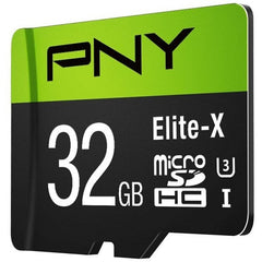 PNY Elite-X 32GB MicroSDHC Card With Adapter
