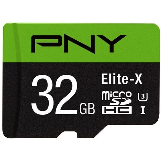 PNY Elite-X 32GB MicroSDHC Card With Adapter