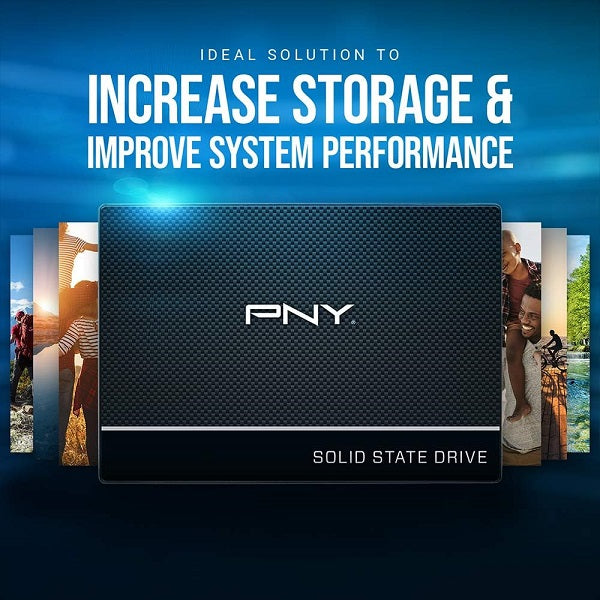 PNY CS900 2TB 3D NAND 2.5'" SATA III Upgrade Kit SSD (SSD7CS900-2TBKIT-RB) - Black