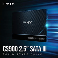 PNY CS900 2TB 3D NAND 2.5'" SATA III Upgrade Kit SSD (SSD7CS900-2TBKIT-RB) - Black