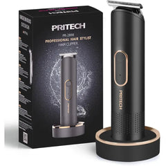 PRITECH Bikini Trimmer for Women - Rechargeable Pubic Hair Trimmer for Sensitive Skin, Wet&Dry Use, Pain-Free Electric Razor&Shaver with Standing Recharge Dock, Ideal Gift for Women