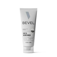 Bevel Face & Beard Wash for Men with Witch Hazel & Aloe Vera – Hydrating & Brightening Men’s Facial Cleanser, Softens Beard, 4 fl oz Each (Single or Pack of 2)