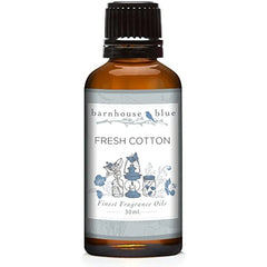 Barnhouse Blue Fresh Cotton 30ml Premium Fragrance Oil - For Candle, Soap Making, Aromatherapy, Diffusers, Home Care, & Humidifiers