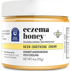 ECZEMA HONEY Original Skin-Soothing Cream - Organic Hand & Body Eczema Relief - Natural Honey Lotion for Dry, Itchy, & Irritable Skin (4 Oz)
