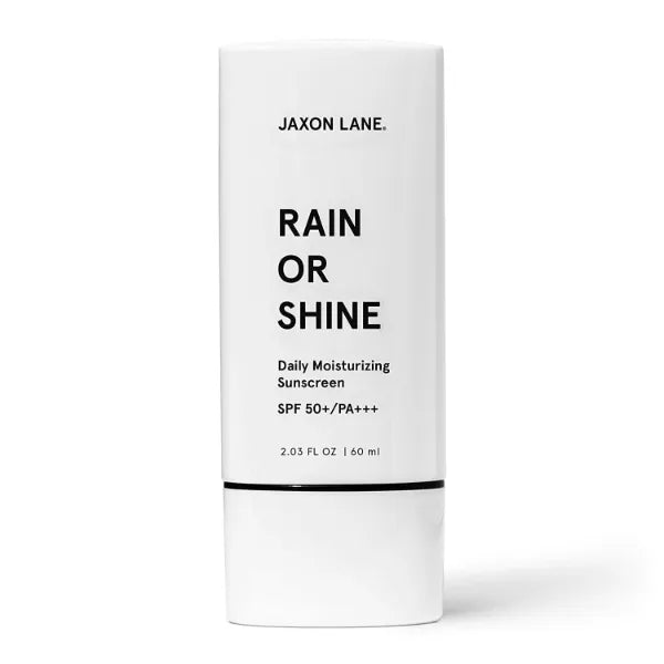 JAXON LANE Rain Or Shine Anti Aging Face Sunscreen SPF 50 for Clear Skin with Green Tea, Hyaluronic Acid, Vitamin E Oil, Ginseng Extract, Licorice Root - SPF Moisturizer for Face, Fragrance Free 2.03 Oz