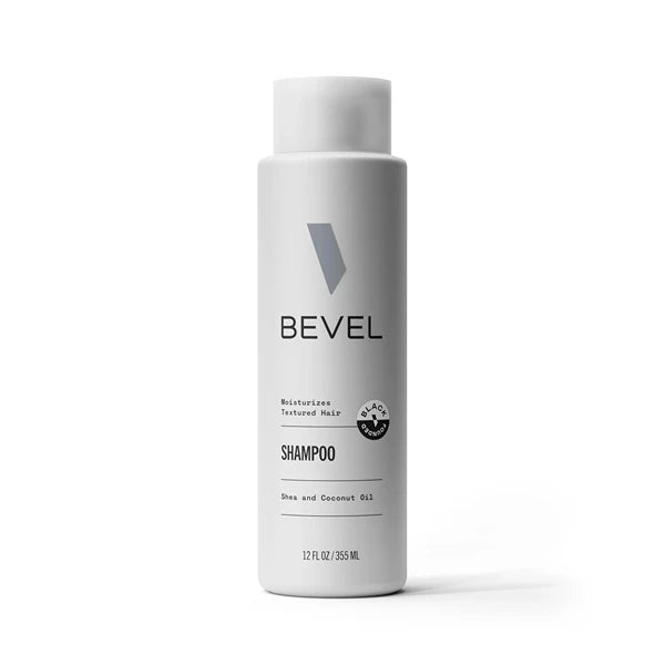 Bevel Shampoo for Men – Sulfate-Free Shampoo for Textured, Curly & Coarse Hair with Coconut Oil & Shea Butter, Detangling & Moisturizing, 12 oz Each (Single & Pack of 2)