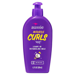 Aussie Miracle Curls with Coconut Oil, Paraben Free Detangling Milk Treatment