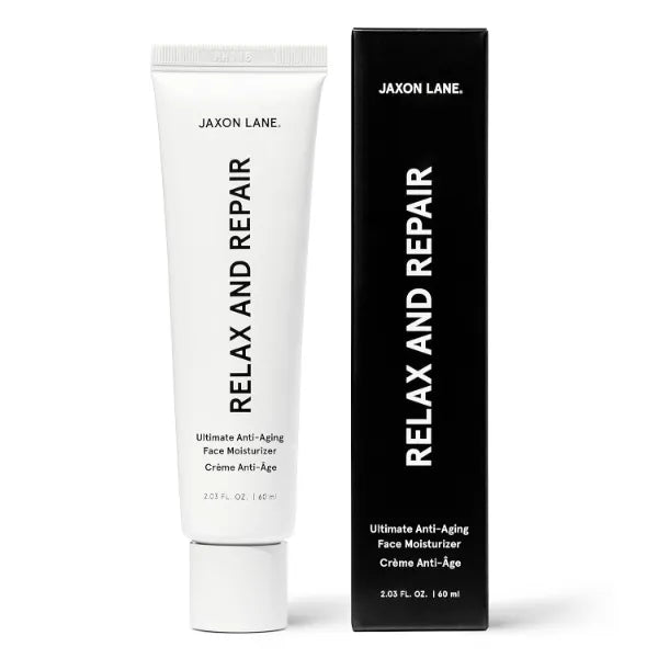 JAXON LANE Relax And Repair Anti Aging Face Moisturizer for Men | Anti Wrinkle Cream for Face, Night Cream, Eye Cream with Niacinamide (Vitamin B3), Hyaluronic Acid, Vitamin E & Ceramides For Skin, 2.03 Fl Oz
