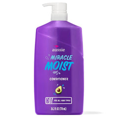 Aussie Miracle Moist with Avocado & Jojoba Oil, Paraben Free Conditioner