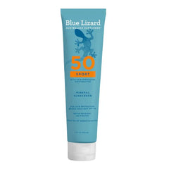 BLUE LIZARD Sport Mineral SPF 50 Lotion – 100% Mineral Sunscreen for Athletes, Fragrance-Free, Paraben-Free & Vegan (5 fl oz)