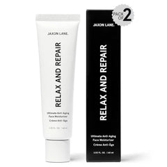 JAXON LANE Relax And Repair Anti Aging Face Moisturizer for Men | Anti Wrinkle Cream for Face, Night Cream, Eye Cream with Niacinamide (Vitamin B3), Hyaluronic Acid, Vitamin E & Ceramides For Skin, 2.03 Fl Oz