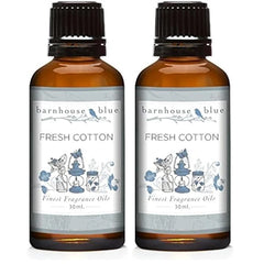 Barnhouse Blue Fresh Cotton 30ml Premium Fragrance Oil - For Candle, Soap Making, Aromatherapy, Diffusers, Home Care, & Humidifiers