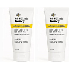 ECZEMA HONEY Oatmeal Hand Cream - Natural Hand & Body Lotion for Eczema Rash Relief - Eczema Cream for Dry, Itchy, Sensitive, & Irritable Skin (2 Oz)