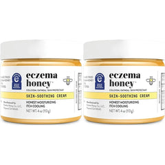 ECZEMA HONEY Original Skin-Soothing Cream - Organic Hand & Body Eczema Relief - Natural Honey Lotion for Dry, Itchy, & Irritable Skin (4 Oz)