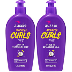 Aussie Miracle Curls with Coconut Oil, Paraben Free Detangling Milk Treatment