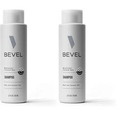 Bevel Shampoo for Men – Sulfate-Free Shampoo for Textured, Curly & Coarse Hair with Coconut Oil & Shea Butter, Detangling & Moisturizing, 12 oz Each (Single & Pack of 2)