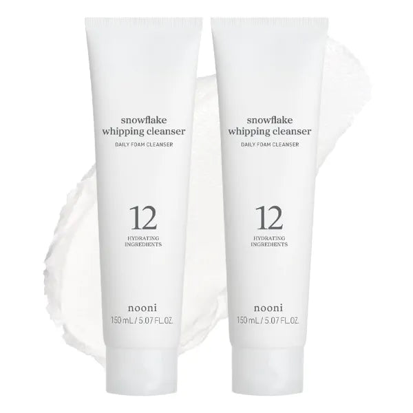 NOONI Snowflake Whipping Cleanser – Korean Glass Skin Facial Wash