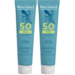 BLUE LIZARD Kids Mineral SPF 50 Sunscreen Lotion – 100% Mineral, Fragrance-Free & Paraben-Free Children’s Sunscreen (5 fl oz)