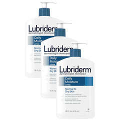 Lubriderm Daily Moisture Hydrating Body and Hand Lotion with Vitamin B5, Non-Greasy, 16 fl Oz