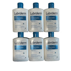 Lubriderm Daily Moisturizer Lotion, Normal To Dry Skin, Fragrance Free, 6-Ounce Bottles