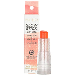 Pacifica Lipstick Oil – Glow Stick Lip Tint Oil - Hydrating Tinted Lip Balm with Vitamin E for Moisturized Lips, Sheer Tint & Natural Gloss, Vegan & Cruelty-Free