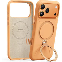 TORRAS Q3 Silicone Max Case with Stand, Fit for MagSafe, Liquid Silicone Soft Cozy Grip, 360 Spin Magnetic Stand, Camera Control, Protective Case for iPhone 16 Pro/ iPhone 17 & iPhone 17 Pro Max Silicone