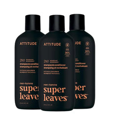 ATTITUDE Men’s 2-in-1 Shampoo & Conditioner – Volumizing, Scalp Care, Strengthening & Nourishing Hair Formulas with Natural Ingredients - 14 fl oz