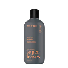 ATTITUDE Shower Gel Body Wash for Men, 98% Natural Origin Ingredients, Paraben & Phthalate Free, EWG Verified, Cleanses Without Drying - 14 Fl Oz