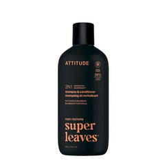 ATTITUDE Men’s 2-in-1 Shampoo & Conditioner – Volumizing, Scalp Care, Strengthening & Nourishing Hair Formulas with Natural Ingredients - 14 fl oz