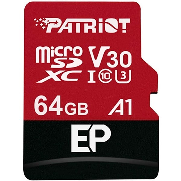 Patriot 64GB EP Micro SD Memory Card With Adapter (PEF64GEP31MCX)
