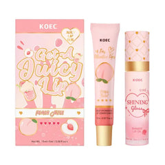 KOEC Peach & Strawberry Juicy Lip Duo – Long-Lasting Lip Hydration & Repair