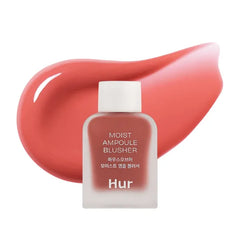 House of Hur Moist Ampoule Blusher with 50% Moisture Essence | Hydrating & Long-Lasting Blush | 0.33 fl. oz - 9 Shades